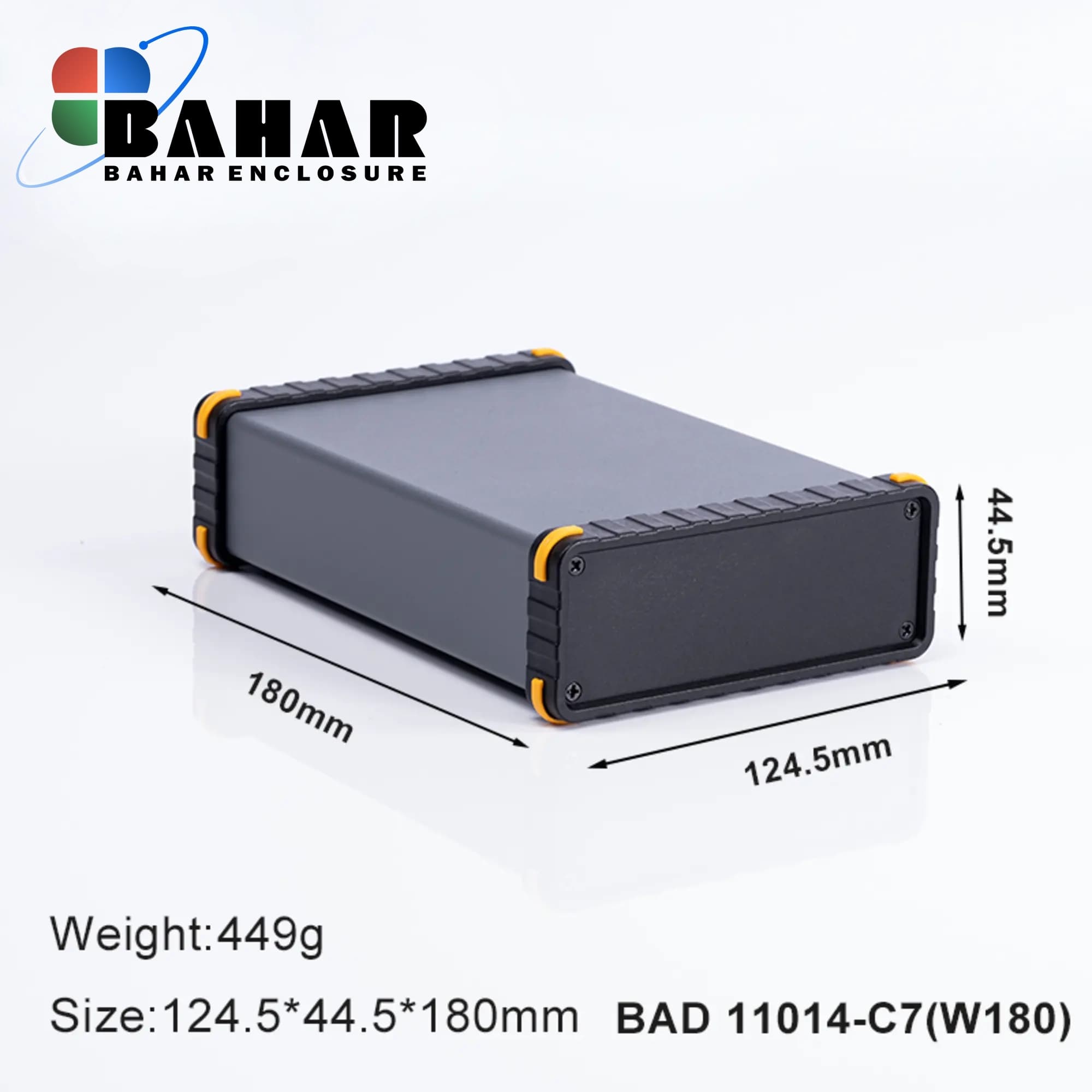 BAD 11014 C7-W180 جعبه آلومینیومی اکسترود پانل پلاستیکی