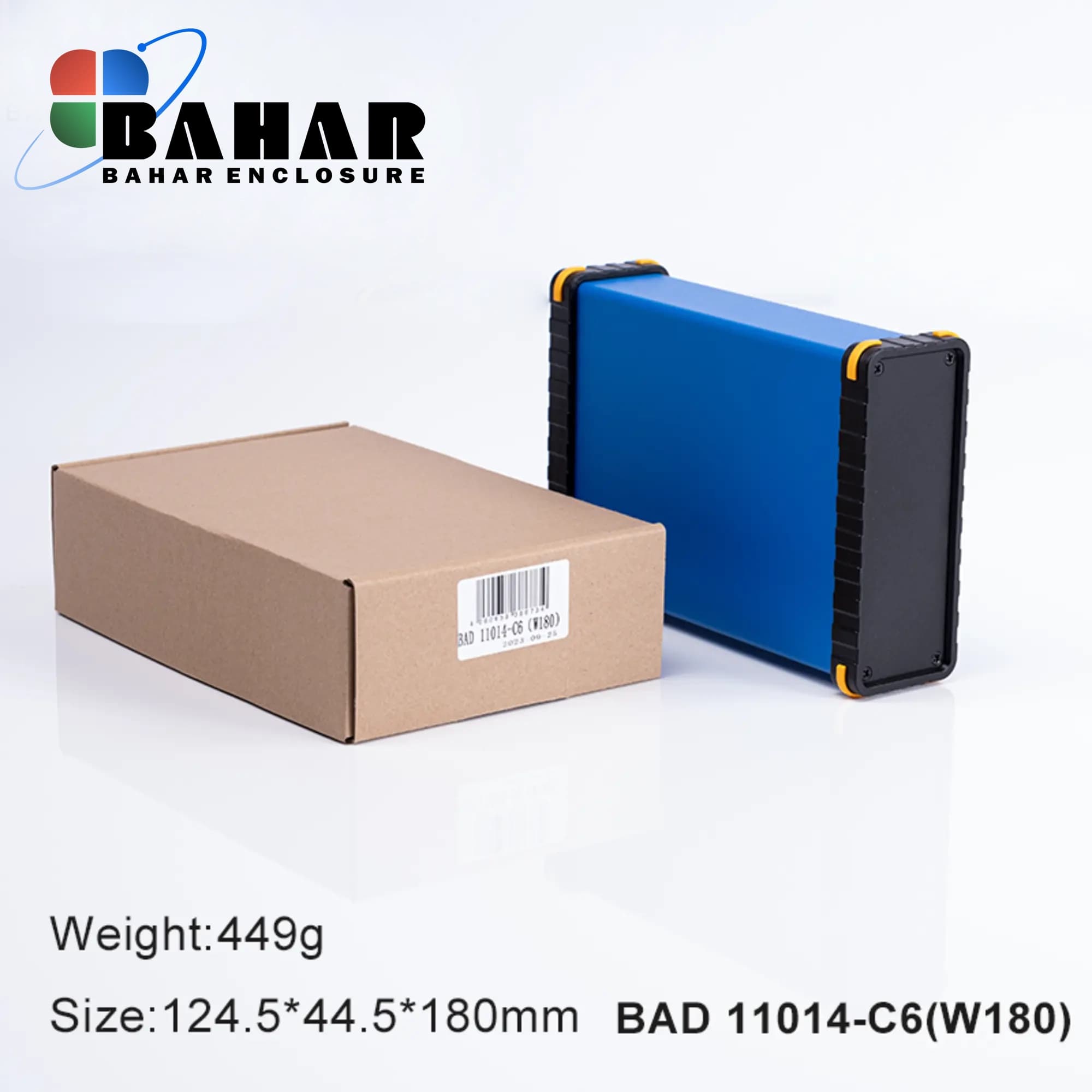 BAD 11014 C6-W180 جعبه آلومینیومی اکسترود پانل پلاستیکی — تصویر ۲