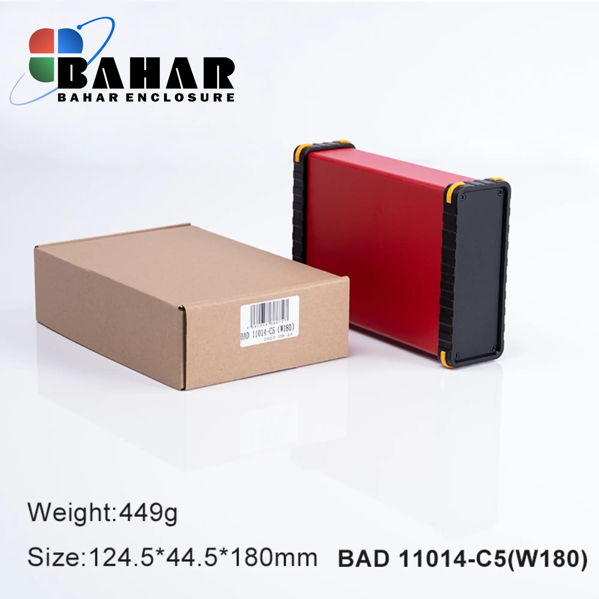 BAD 11014 C5-W180 جعبه آلومینیومی اکسترود پانل پلاستیکی — تصویر ۲