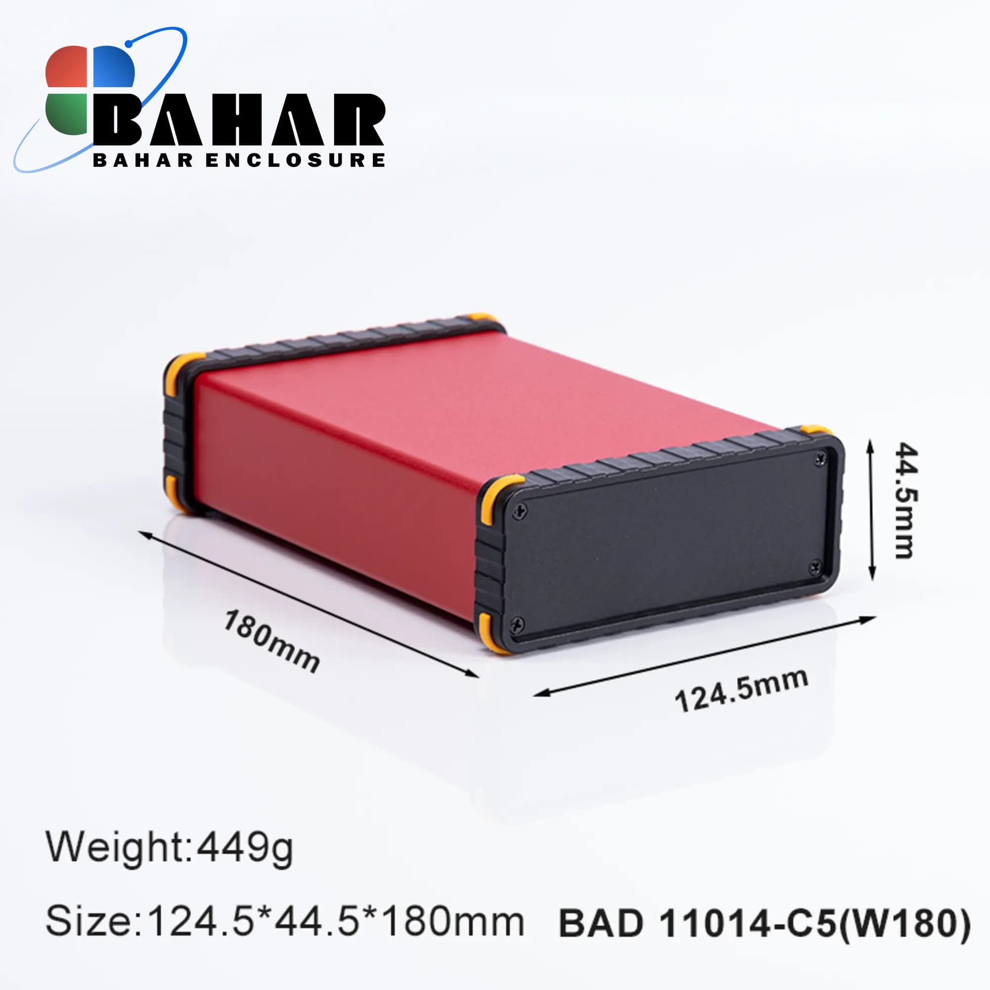 BAD 11014 C5-W180 جعبه آلومینیومی اکسترود پانل پلاستیکی