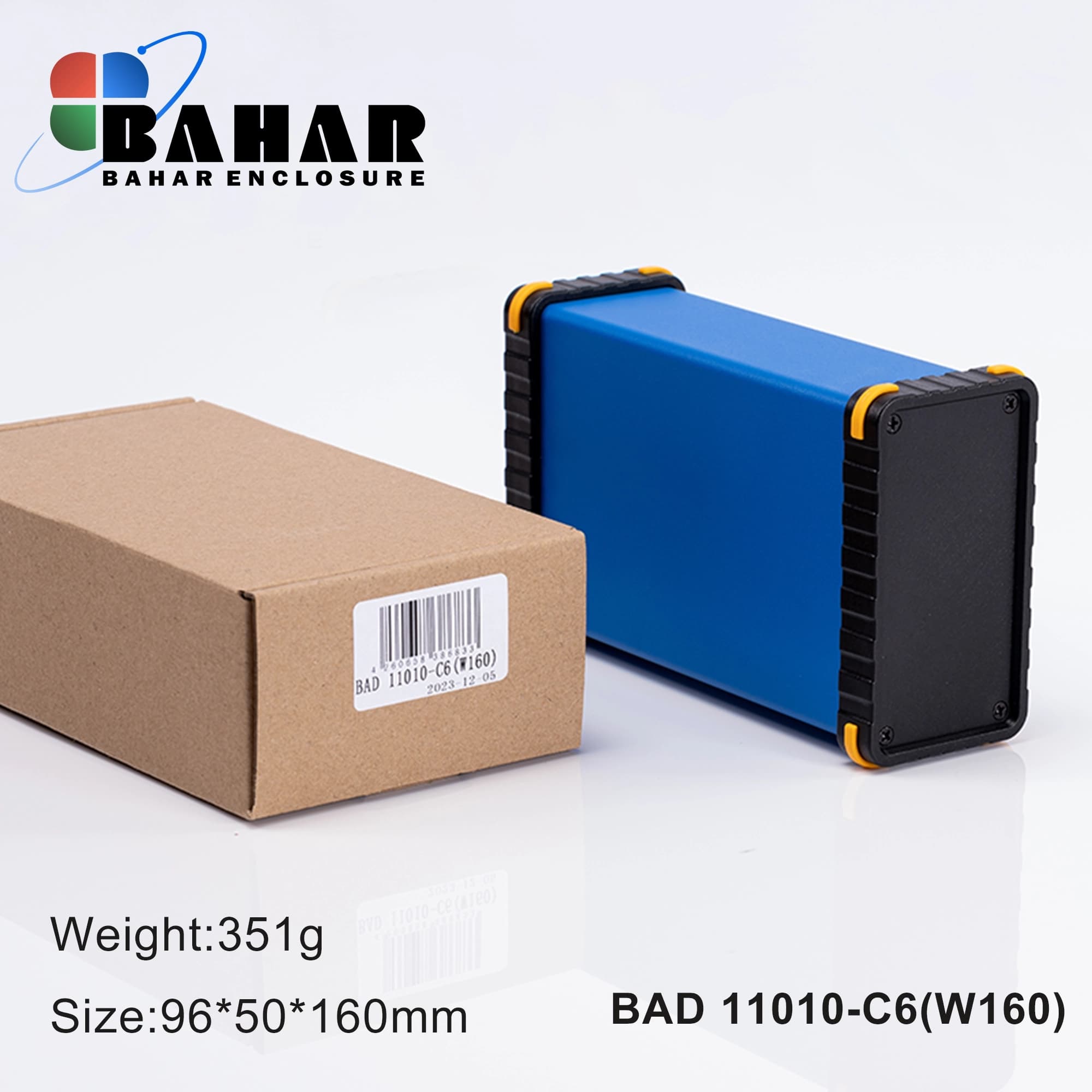 BAD 11010 C6-W160 جعبه آلومینیومی اکسترود پانل پلاستیکی — تصویر ۲