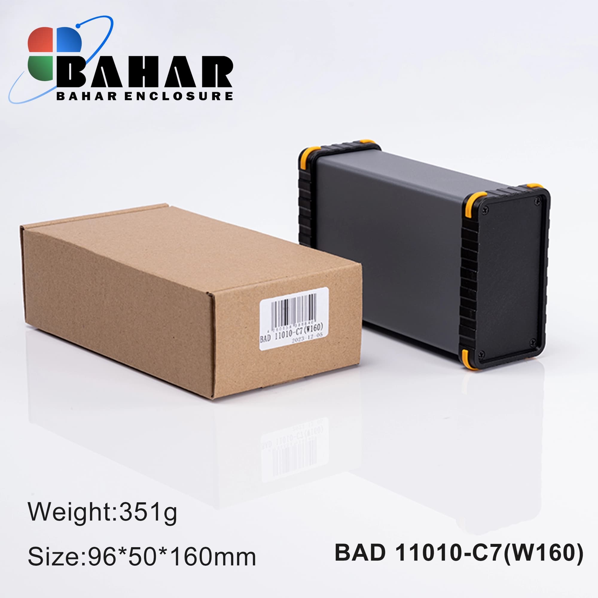 BAD 11010 C7-W160 جعبه آلومینیومی اکسترود پانل پلاستیکی — تصویر ۲