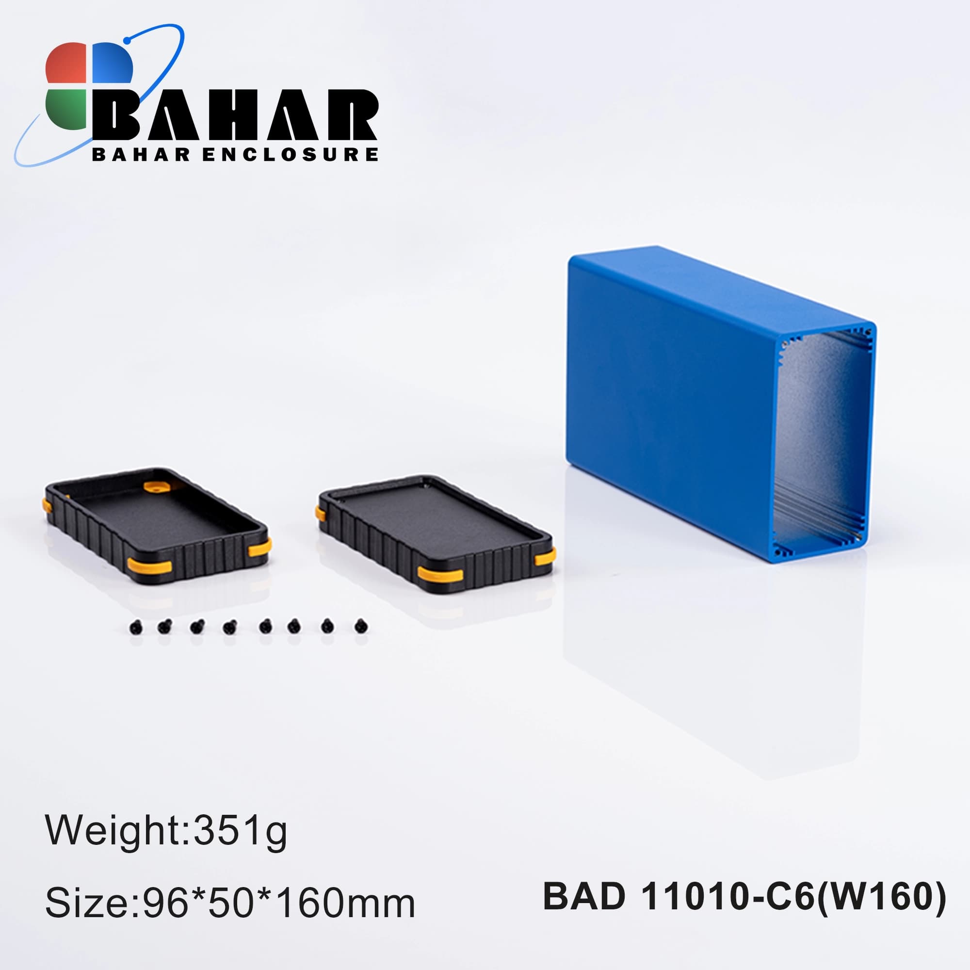 BAD 11010 C7-W160 جعبه آلومینیومی اکسترود پانل پلاستیکی — تصویر ۴