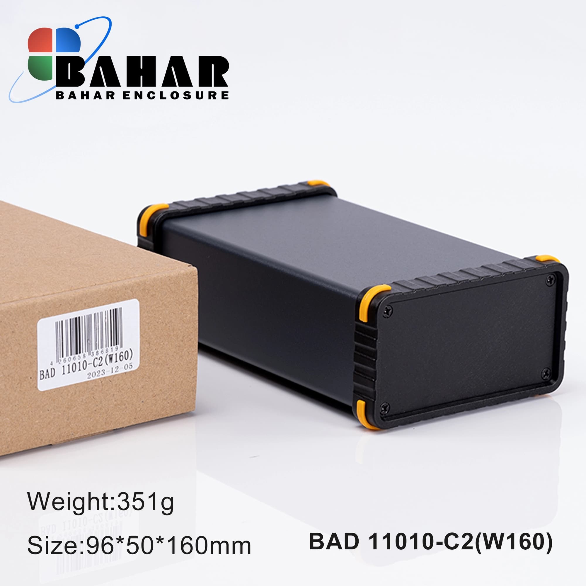 BAD 11010 C2-W160 جعبه آلومینیومی اکسترود پانل پلاستیکی