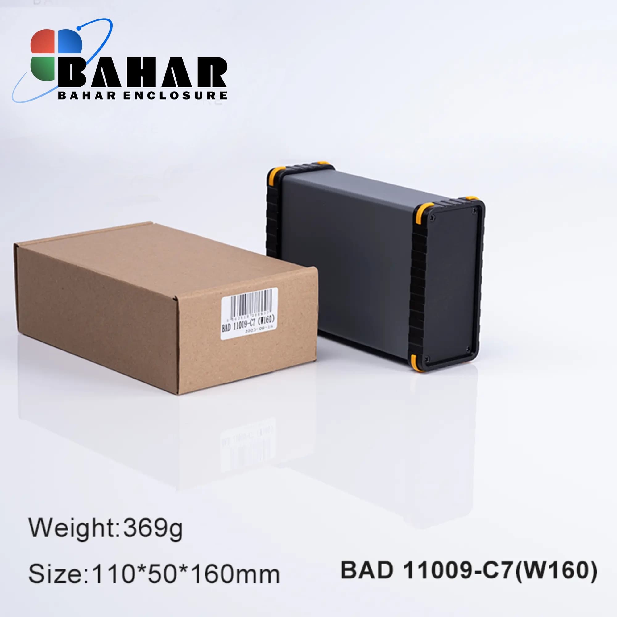 BAD 11009 C7-W160 جعبه آلومینیومی اکسترود پانل پلاستیکی — تصویر ۲