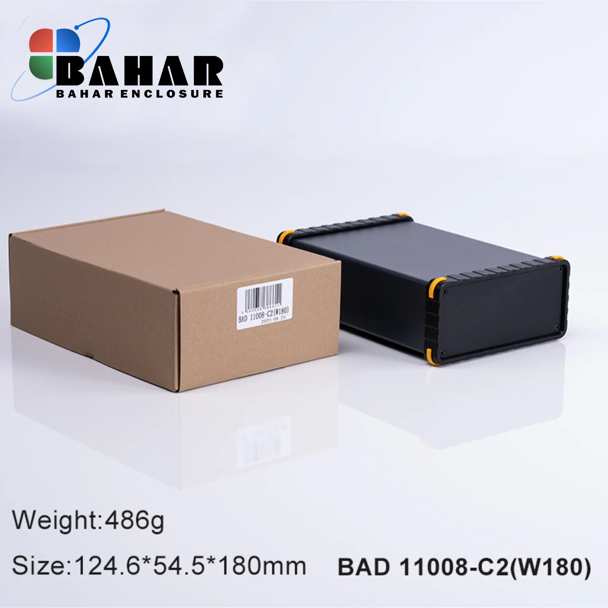 BAD 11008 C2-W180 جعبه آلومینیومی اکسترود پانل پلاستیکی — تصویر ۲