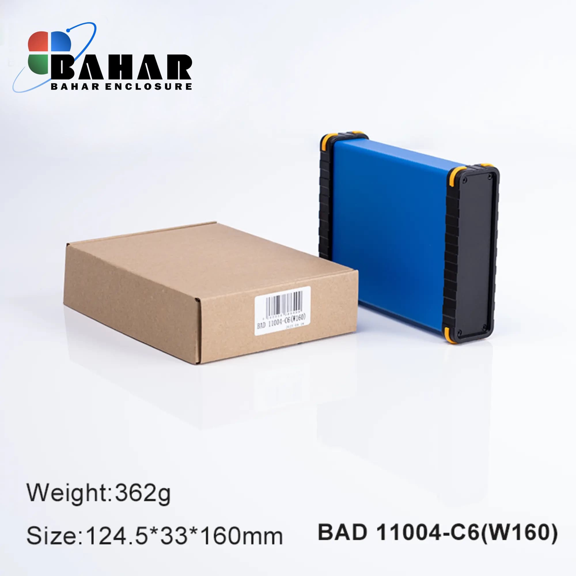 BAD 11004 C6-W160 جعبه آلومینیومی اکسترود پانل پلاستیکی — تصویر ۲