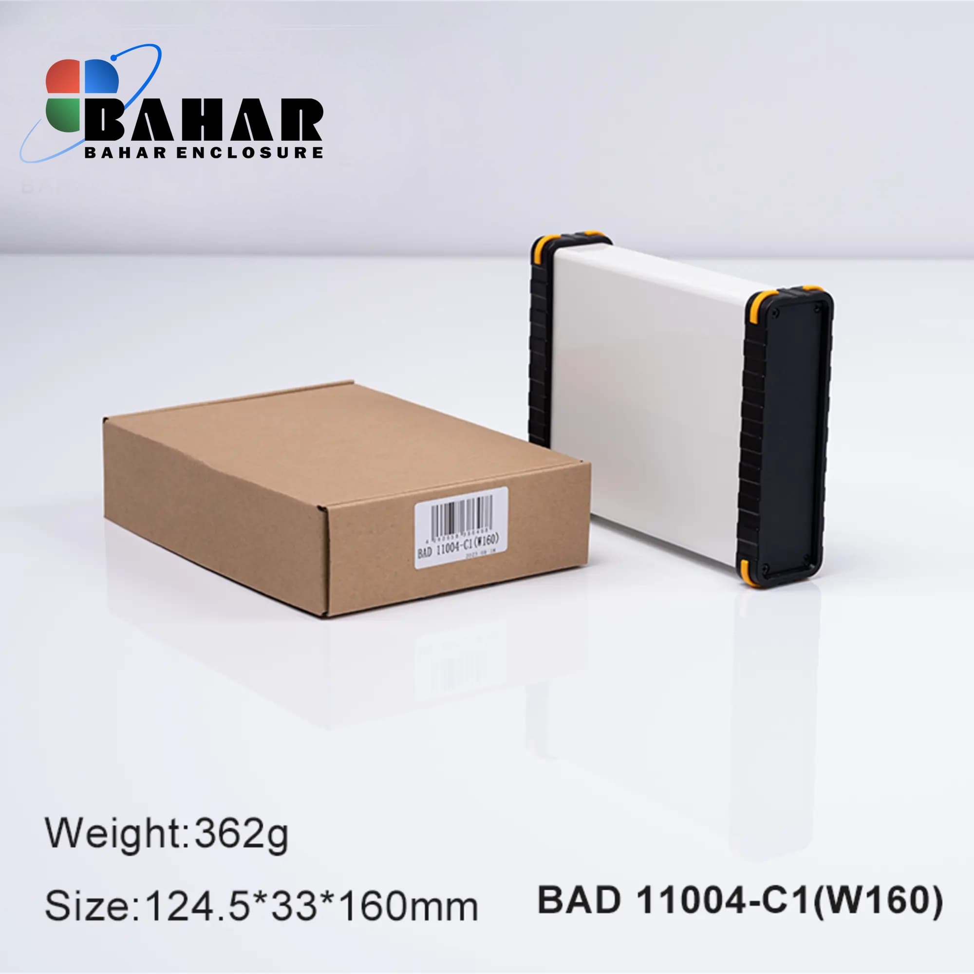 BAD 11004 C1-W120 جعبه آلومینیومی اکسترود پانل پلاستیکی — تصویر ۲