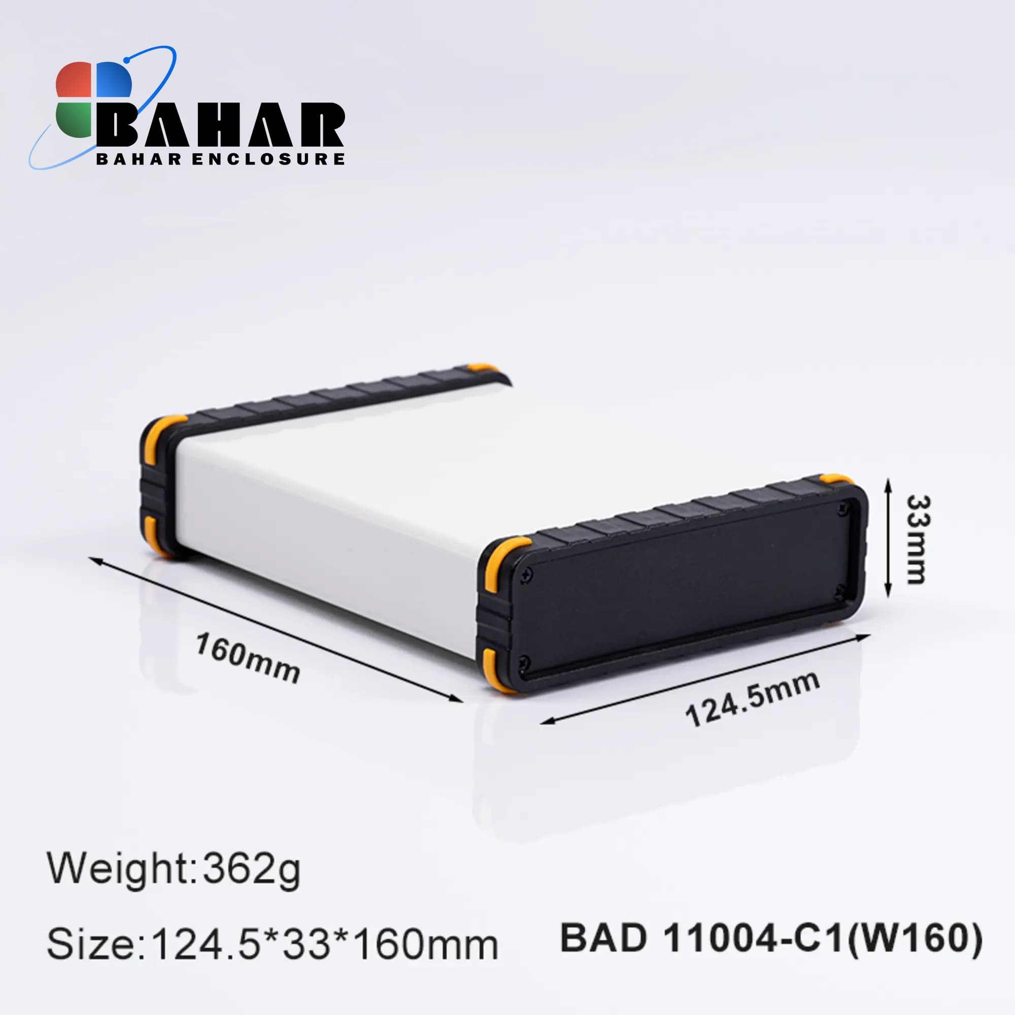 BAD 11004 C1-W120 جعبه آلومینیومی اکسترود پانل پلاستیکی
