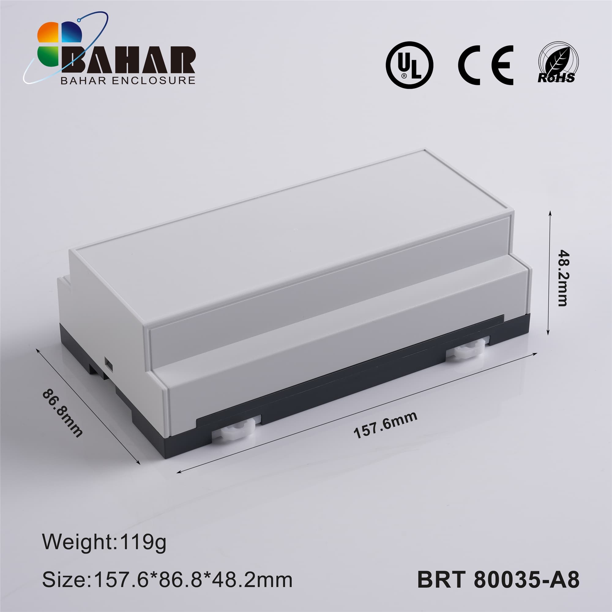 BRT 80035-B8 جعبه پلاستیکی ریلی صنعتی