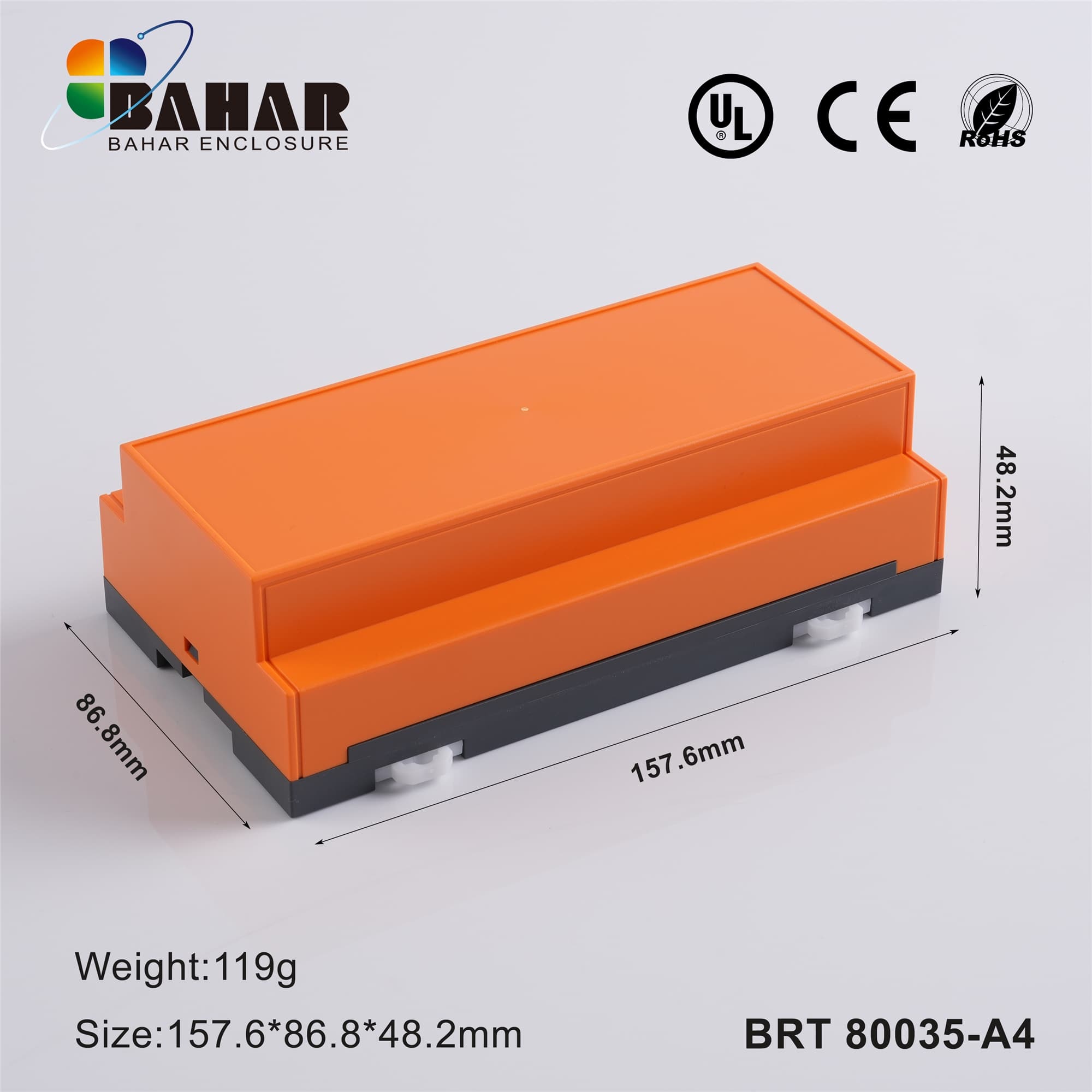 BRT 80035-B4 جعبه پلاستیکی ریلی صنعتی