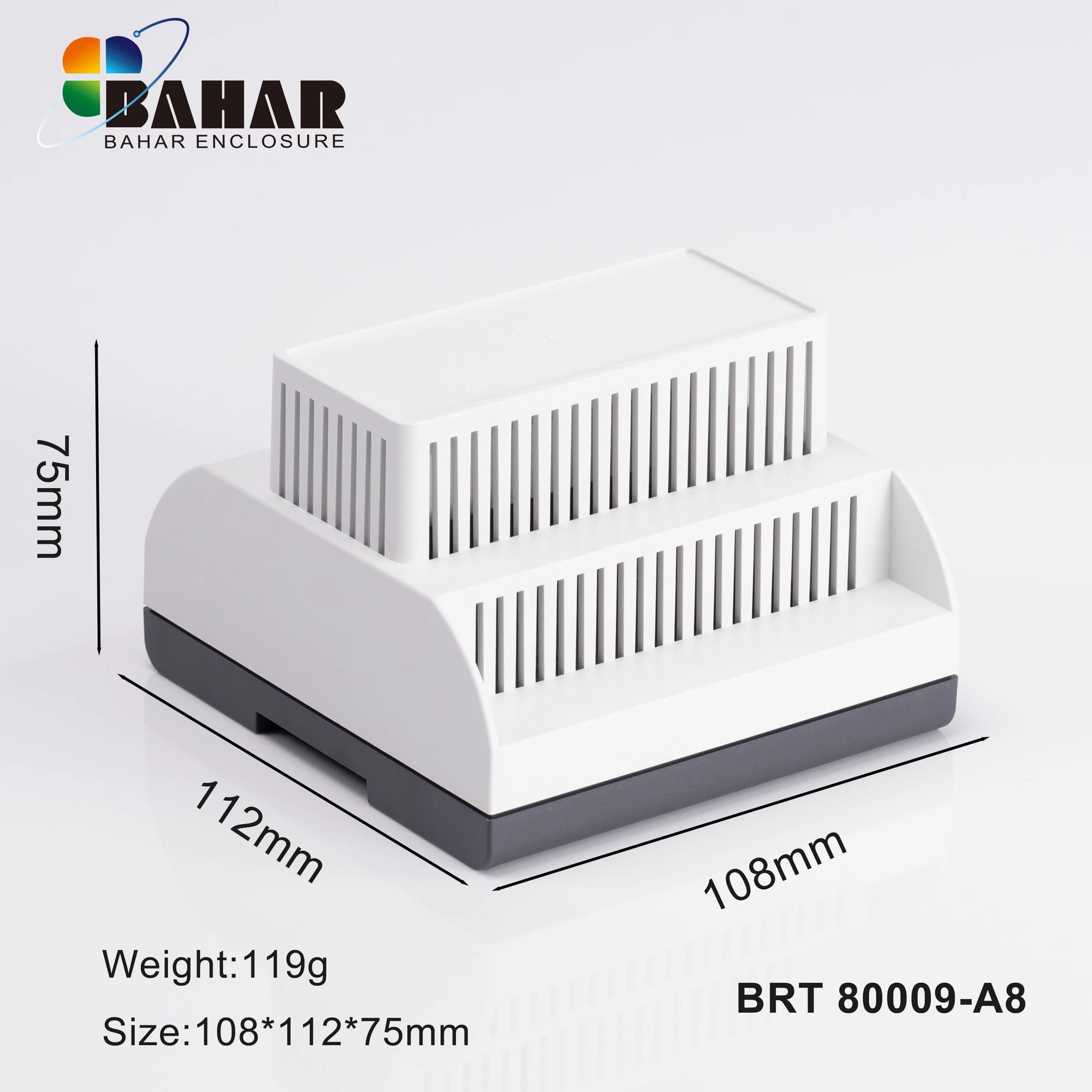 BRT 80009-A8 جعبه پلاستیکی ریلی صنعتی
