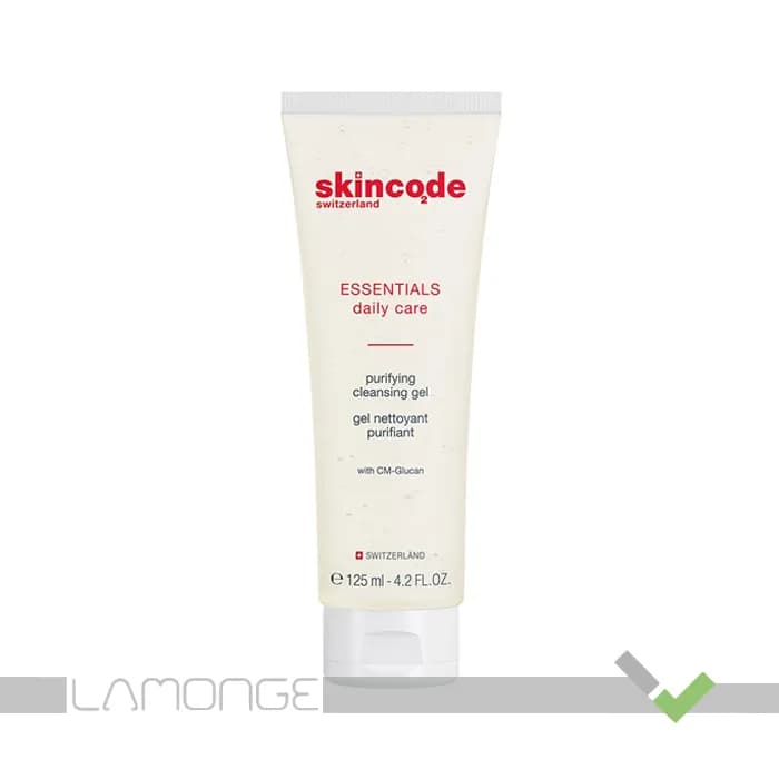 ژل شستشوی صورت اسکین‌کد Essentials Daily Care حجم 125 میلی‌لیتر | پاک‌کننده عمیق و شاداب‌کننده پوست — تصویر ۲