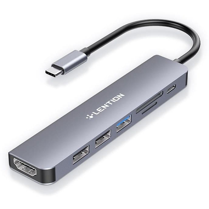 هاب هفت پورت USB-C لنشن مدل CE18