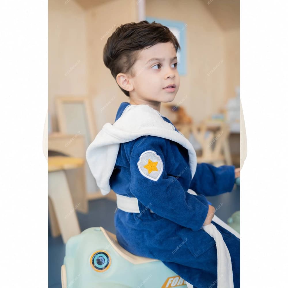 حوله تن‌پوش کلاه‌دار فانتزی کودک طرح چیس سگ‌های نگهبان Paw Patrol — تصویر ۴