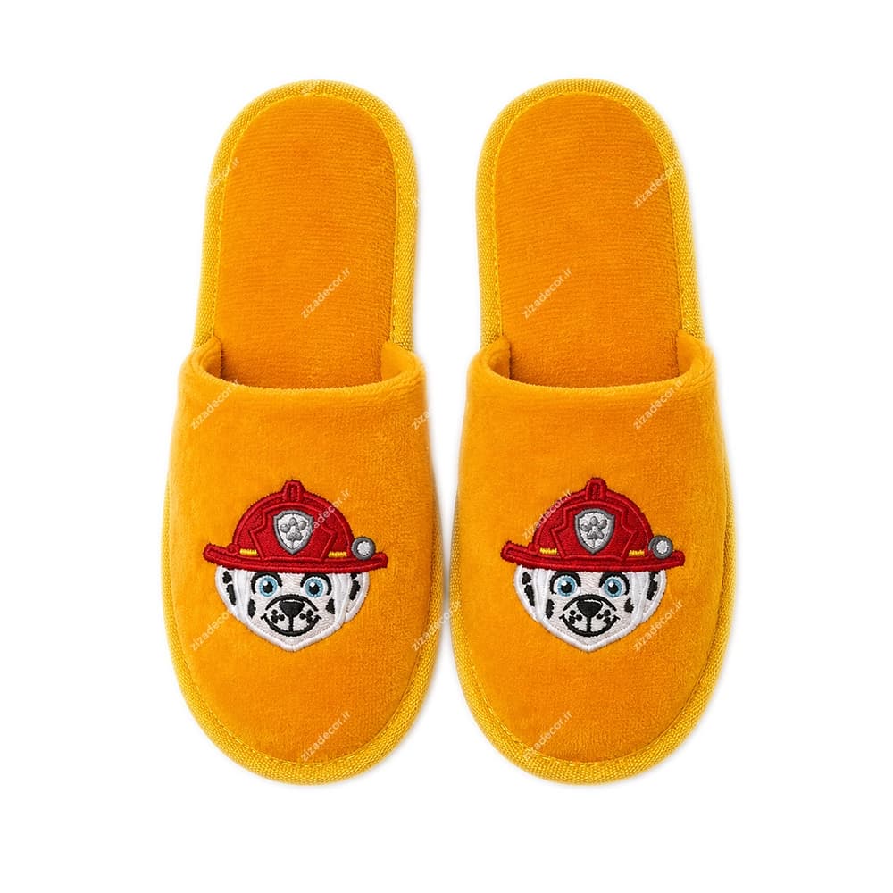 دمپایی حوله‌ای فانتزی کودک طرح مارشال سگ‌های نگهبان Paw Patrol