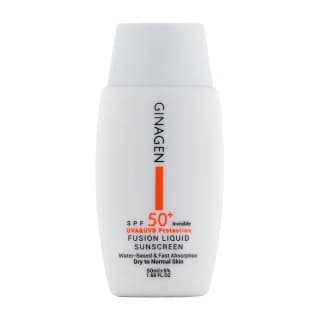 لیکوئید ضد آفتاب بی رنگ خشک ژیناژن SPF50 حجم 50 میل
