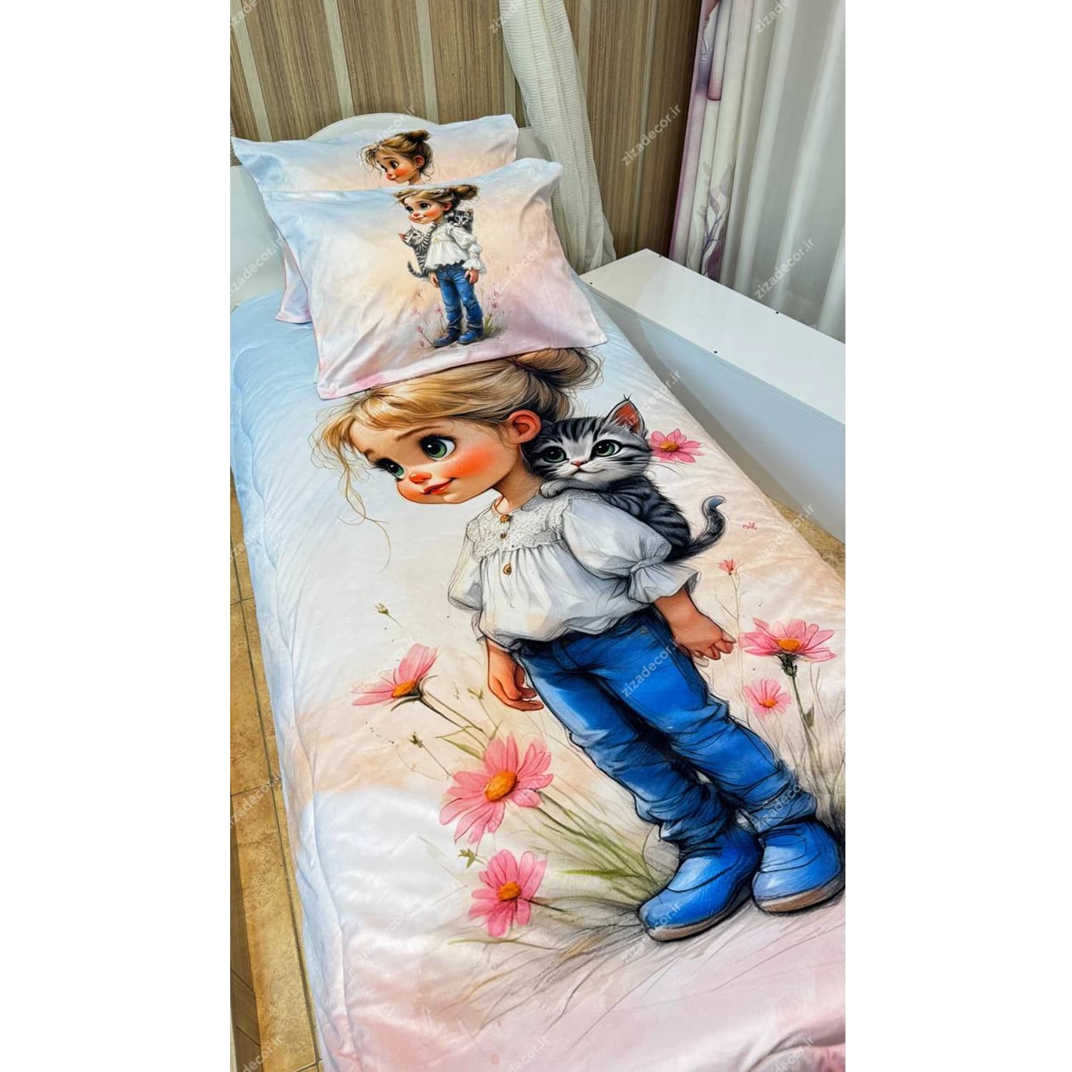 ست روتختی دخترانه طرح پیشی — تصویر ۴