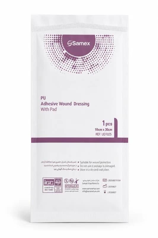 چسب پانسمان ضد آب سامکس سایز 10 × 30 سانتی‌متر بسته 50 عددی
