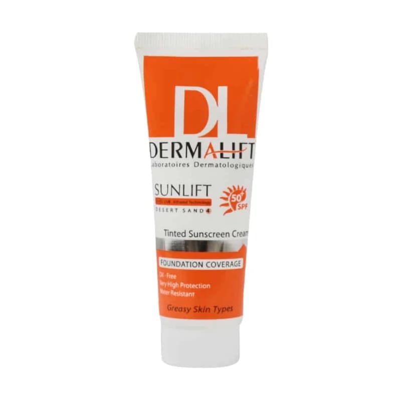 کرم ضد آفتاب بی رنگ درمالیفت SPF50 مناسب پوست چرب حجم 40 میل — تصویر ۲