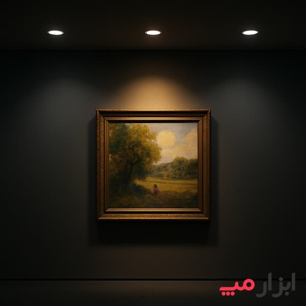 پنل 7 وات مدل سولاریس توکار مشکی پارس شعاع توس — تصویر ۲