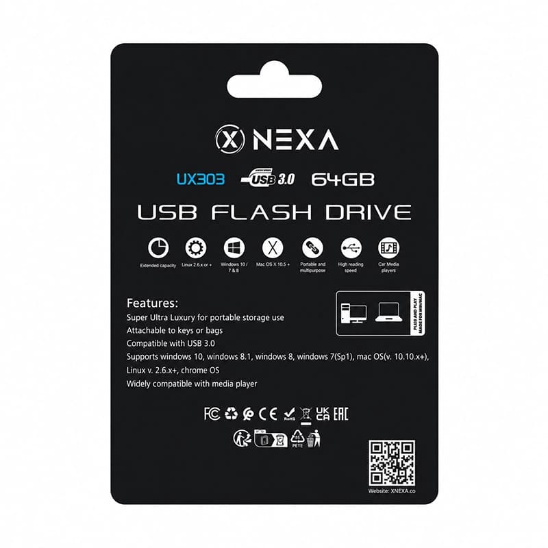 فلش مموری نکسا مدل UX303 ظرفیت 64 گیگابایت با رابط USB 3.0 — تصویر ۴