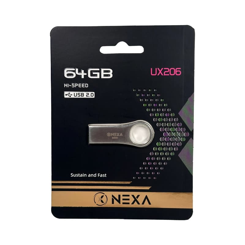 فلش مموری نکسا مدل UX206 ظرفیت 64 گیگابایت با رابط USB 2.0 — تصویر ۳