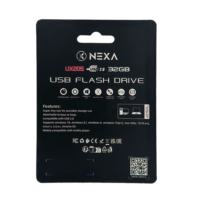 فلش مموری نکسا مدلUX205 ظرفیت 32 گیگابایت با رابط USB 2.0 — تصویر ۴