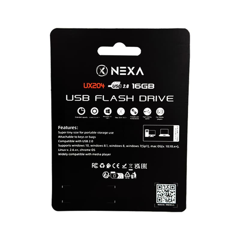 فلش مموری نکسا مدل UX204 ظرفیت 16 گیگابایت با رابط USB 2.0 — تصویر ۲
