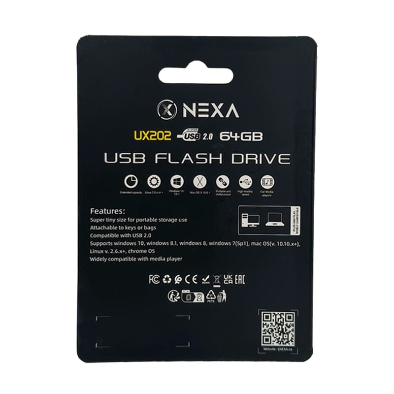 فلش مموری نکسا مدل UX202 ظرفیت 64 گیگابایت با رابط USB 2.0 — تصویر ۴