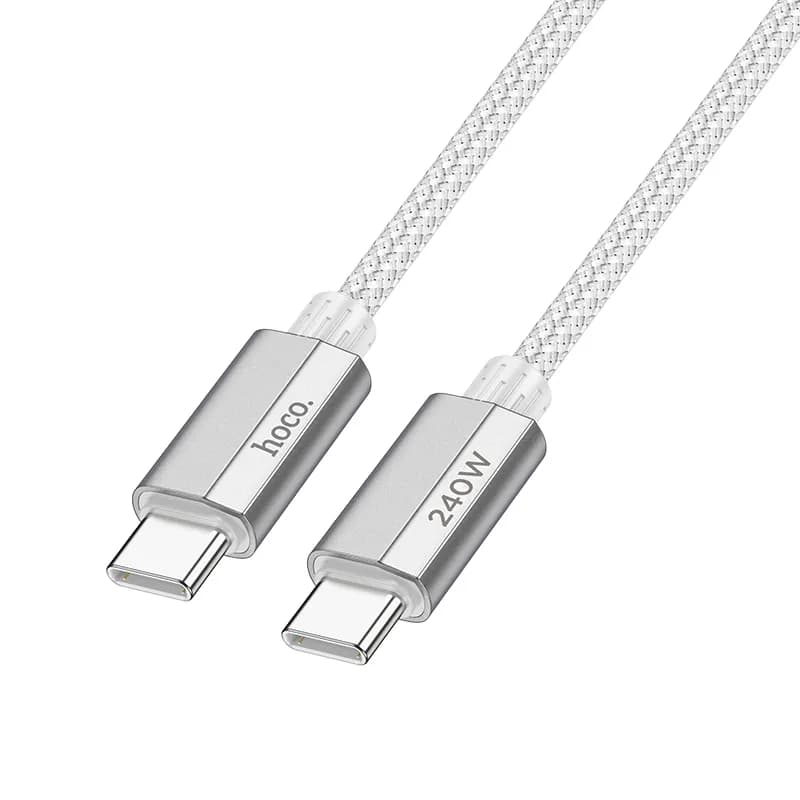 کابل شارژ 240 وات با سری تایپ سی به تایپ سی هوکو مدل U134 — تصویر ۳