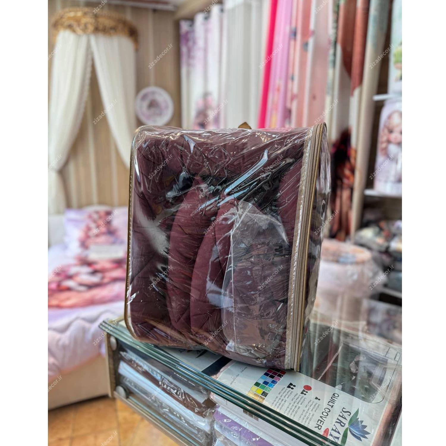 روتختی ساده الوان میکرو رنگ عنابی — تصویر ۴