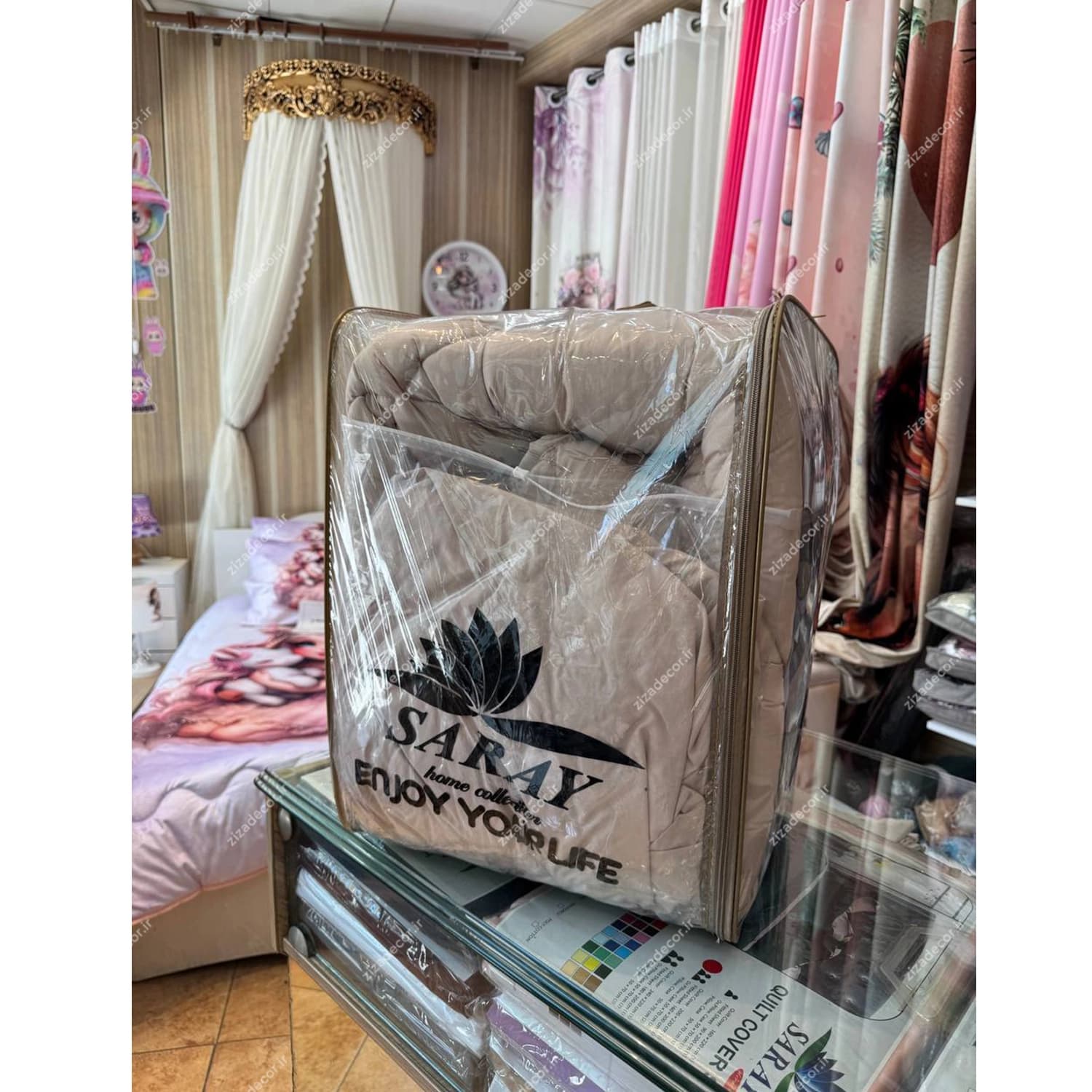 روتختی ساده الوان میکرو رنگ کرم — تصویر ۳