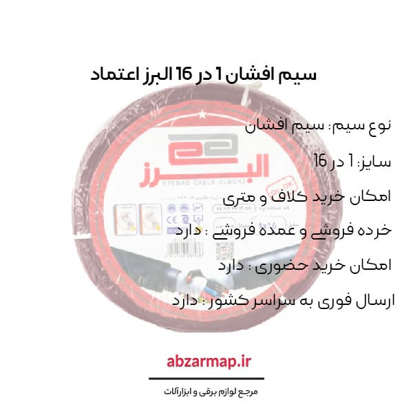 سیم افشان 1 در 16 البرز اعتماد — تصویر ۵