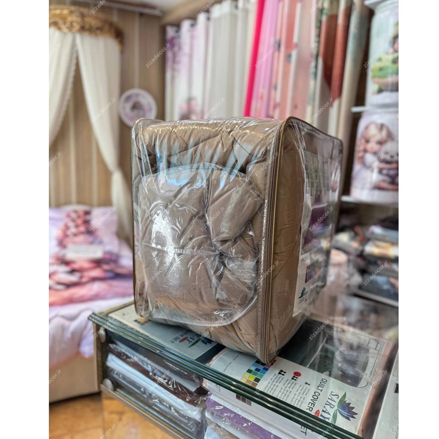روتختی ساده الوان میکرو رنگ کرم نسکافه ای — تصویر ۵