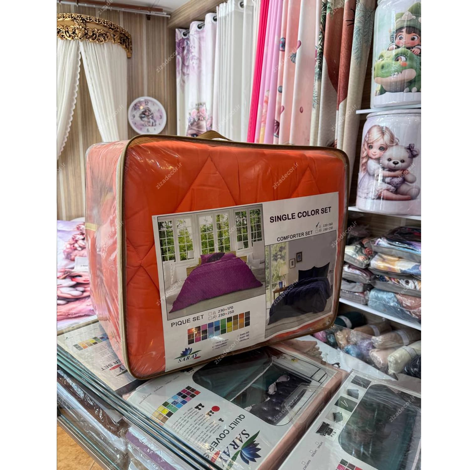 روتختی ساده الوان میکرو رنگ نارنجی — تصویر ۵