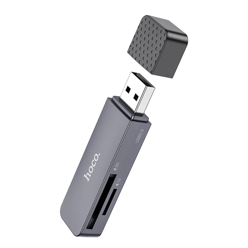 کارت خوان دو پورت هوکو مدل HB45 USB2.0 — تصویر ۲