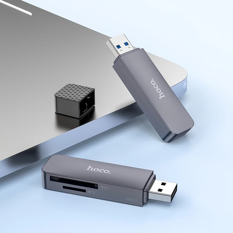 کارت خوان دو پورت هوکو مدل HB45 USB2.0 — تصویر ۴