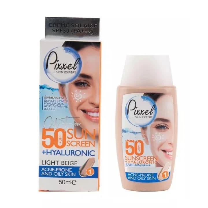 کرم ضد آفتاب رنگی پیکسل SPF50 رنگ بژ روشن مناسب پوست چرب و جوش‌دار حجم 50 میل — تصویر ۲