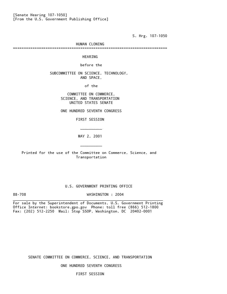 کتاب HUMAN CLONING (استنساخ انسان) نسخه انگلیسی PDF