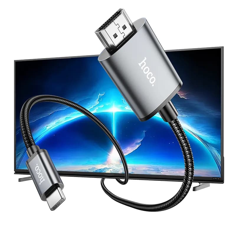 کابل HDMI هوکو مدل UA27 با سری تایپسی با طول 2 متر — تصویر ۷