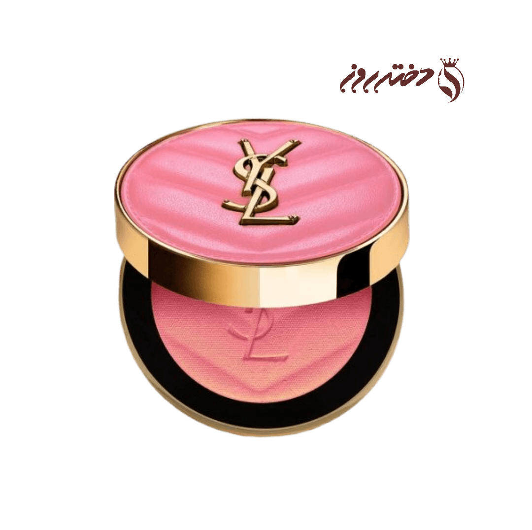 رژگونه پودری بلورینگ‌ بولدایوسن‌ لورن 93 |YSLMake Me Blush Bold Blurring Blush Restless Rose 93