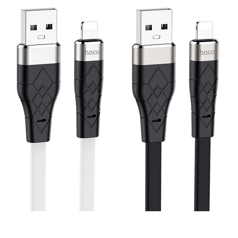 کابل شارژ سیلیکونی برند هوکو X53 با سری آیفونی