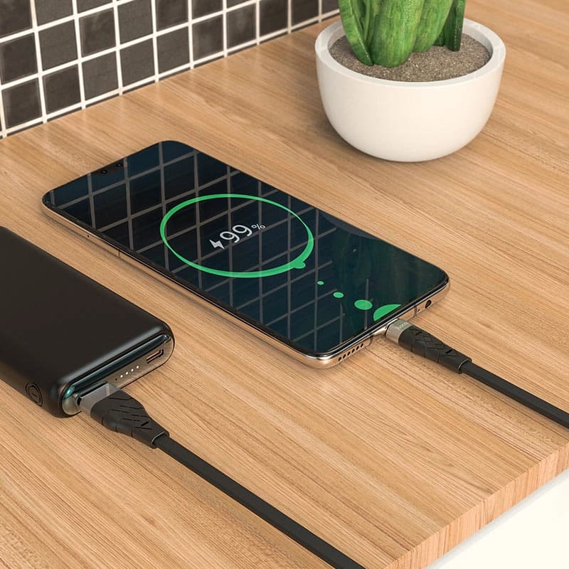کابل شارژ سیلیکونی برند هوکو X53 با سری تایپ سی — تصویر ۳