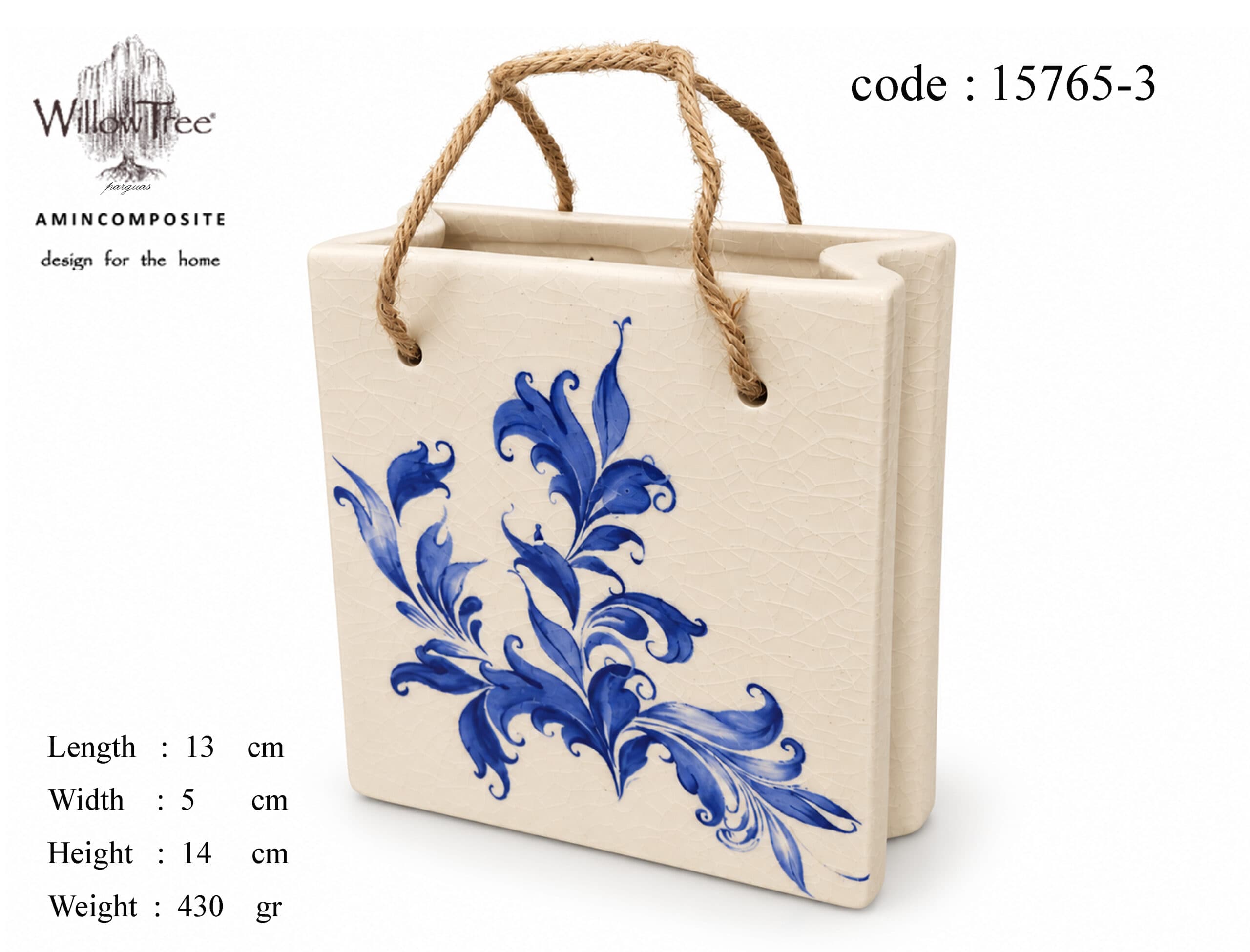 گلدان ساک دستی طرح سنتی کد 3-15765 — تصویر ۷