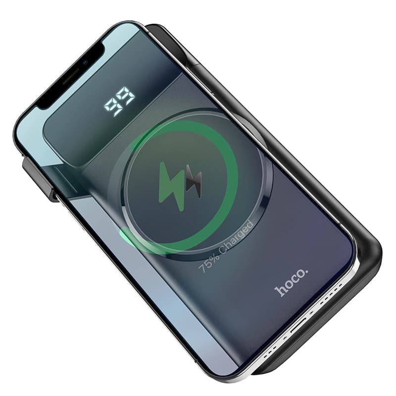 پاوربانک وایرلس هوکو مدل J76 با ظرفیت ۱۰۰۰۰ میلی‌آمپر ساعت — تصویر ۶