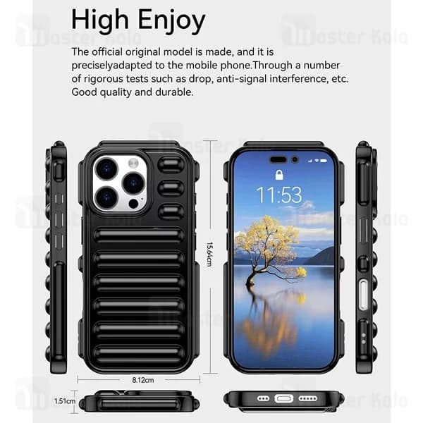 قاب پافر ضد ضربه آیفون Apple iPhone 16 Pro Max TPU Capsule ShockProof — تصویر ۵