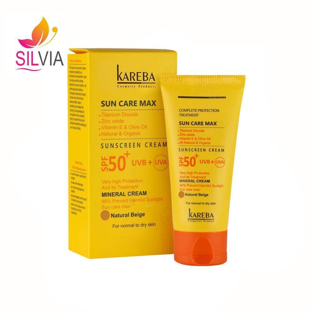 کرم ضدآفتاب SPF50 بژ طبیعی پوست نرمال تا خشک کاربا 50 میل — تصویر ۲
