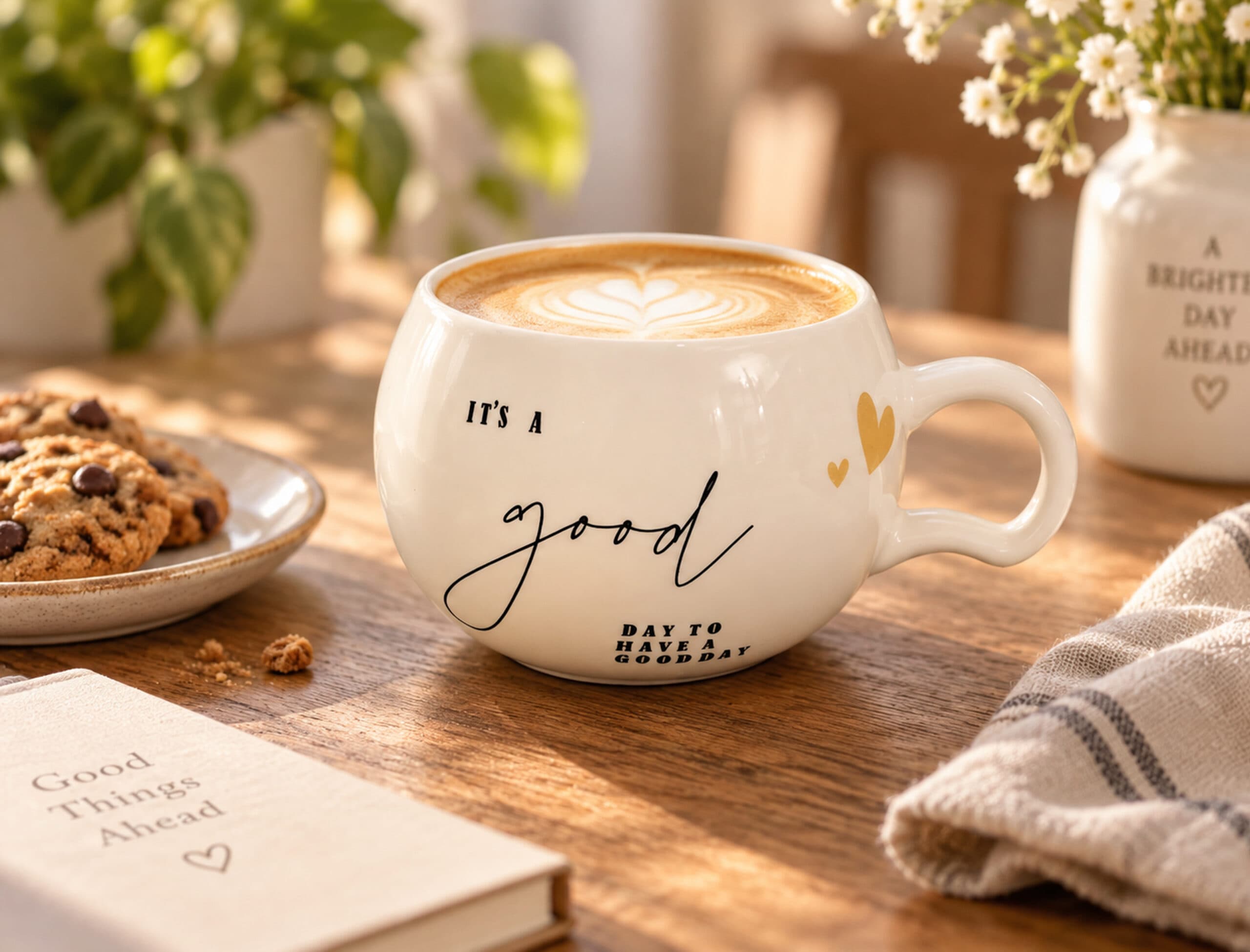 لته خوری سفید نوشته دار کد 2-18990 — تصویر ۶