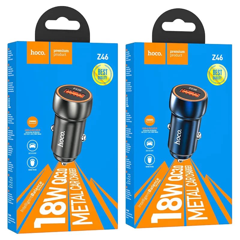 شارژر فندکی 18 وات برند هوکو مدل Z46 USB — تصویر ۶
